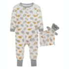 Alternate image 0 for Sleep On It Infant Boys Golden Lions Zip-Front Coverall Pajama with Blankey Buddy