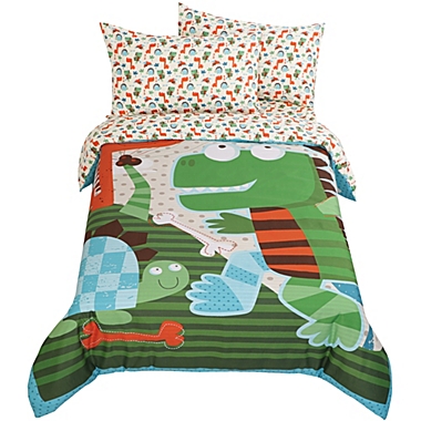 PiccoCasa 5 Piece Kids Bedding Set Dinosaur Pattern, Twin. View a larger version of this product image.