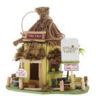 Alternate image 1 for Zingz & Thingz 9.75" Yellow and Brown Tiki Hut Outdoor Hanging Birdhouse