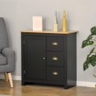 Alternate image 1 for HOMCOM Modern Floor Cabinet, Storage Sideboard