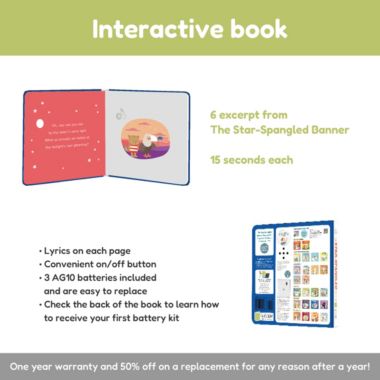 The Star-Spangled Banner   Sounds Books For Toddlers   Musical books for toddlers 1-3 of The America National Anthem   Sound book for toddler   Sing Along Books   Music books with sound   Talking book. View a larger version of this product image.