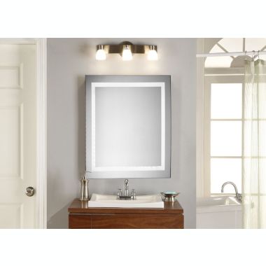 Elegant Decor Lighting LED Electric Mirror Square W28" H28" Dimmable 5000K. View a larger version of this product image.