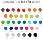 Alternate image 3 for U.S. Art Supply Pouring Masters 36-Color Ready to Pour Acrylic Pouring Paint Set with Silicone Oil & Gloss Medium - Premium Pre-Mixed High Flow 2-Ounce & 8-Ounce Bottles - For Canvas, Wood, Paper, Crafts, Tile