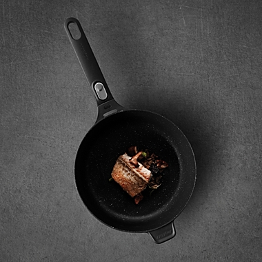 BergHOFF GEM  10" Non-Stick Covered Saut&reg; Pan 3.4 Qt, Black. View a larger version of this product image.
