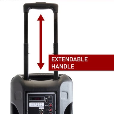 beFree Sound 12 Inch Bluetooth Rechargeable Portable PA Party Speaker with Reactive LED Lights. View a larger version of this product image.