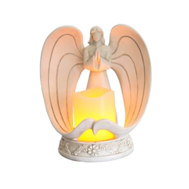 Rcosy Nordic Style Resin Angel Electronic Candle Holder Living Room Church Decorations. View a larger version of this product image.