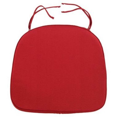 LeisureMod Modern Dining Chair Cushion Pads - Red. View a larger version of this product image.