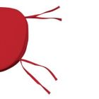 Alternate image 2 for LeisureMod Modern Dining Chair Cushion Pads - Red