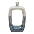 Alternate image 1 for Kingston Living 18" White and Blue Cutout Vase Tabletop Decor