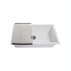 Alternate image 1 for Friho Unisex White 33 Inch Quartz Single Bowl Undermount Drop In Kitchen Sink