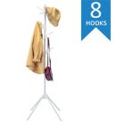 Alternate image 2 for Slickblue Stand Hat Coat Metal Rack with Folding Base-White