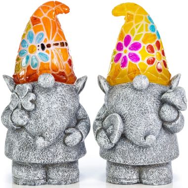 Vp Home Luminous Gnomes Solar Powered Led Outdoor Decor Garden Light, Set Of 2. View a larger version of this product image.