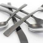 Alternate image 2 for MegaChef Baily 20 Piece Flatware Utensil Set, Stainless Steel Silverware Metal Service for 4 in Black