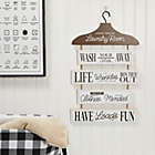 Alternate image 1 for Farmlyn Creek Farmhouse Hanging Wall Décor, Lessons from The Laundry Room Sign (12 x 20 In)