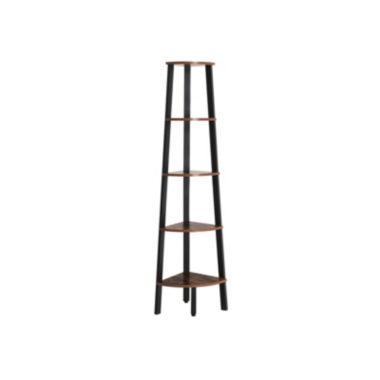 VASAGLE Rustic Brown Industrial 5-tier Floor Standing Corner Shelf. View a larger version of this product image.