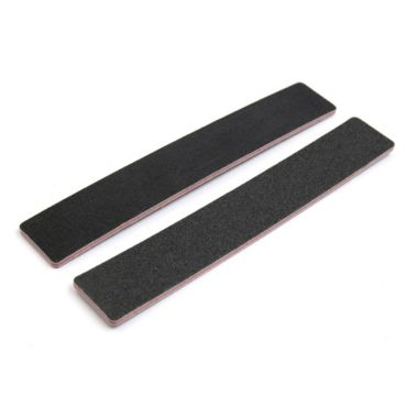 Unique Bargains 2 Pieces Black Straight Square Ends Double Sided Frosted Portable Manicure Pedicure Nail Art Sanding File Emery Grit Boards. View a larger version of this product image.