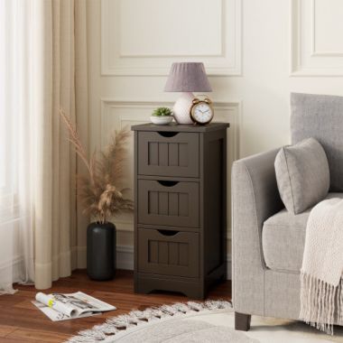 Hivago Bathroom Floor Freestanding Storage Organizer with 3 Drawers. View a larger version of this product image.