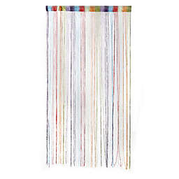 PiccoCasa Polyester Home Linen Sheer Curtains, Dew Drop Glitter String Curtain Panel Wall Door Partition Room Divider, Rainbow 78