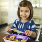 Alternate image 1 for Munchkin Splash Toddler Fork, Knife and Spoon Set, 6 Pack, Pink/Purple
