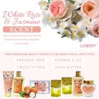 Alternate image 2 for Lovery Bath And Body Gift Basket - White Rose & Jasmine - Home Spa 13pc set