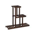 Alternate image 0 for SONGMICS Plant Stand, Small Solid Wood Plant Holder Rack with 6 Spots for Flower Pots, 3-Tier Indoor Plant Shelf, for Small Spaces, Living Room, Balcony, Corners, Rustic Dark Brown