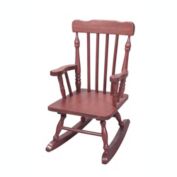 Gift Mark Home Kids Children Resting Spindle Rocking Chair Cherry