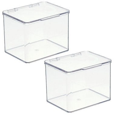 mDesign Plastic Stackable Toy Storage Bin Box with Lid. View a larger version of this product image.