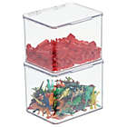 Alternate image 2 for mDesign Plastic Stackable Toy Storage Bin Box with Lid