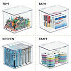 Alternate image 3 for mDesign Plastic Stackable Toy Storage Bin Box with Lid