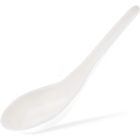 Alternate image 0 for Juvale 50-Pack Disposable Plastic Chinese Asian Soup Spoons For Appetizer, Ramen, Pho, 5.5 x 1.5 Inches, White