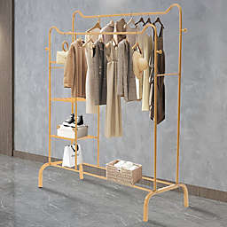 Stock Preferred Heavy Duty Freestanding Clothing Garment Rack Storage Shelf