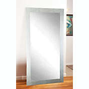BrandtWorks Signature Silver Grain Finish Floor Mirror with 3" Frame - 32" x 66"