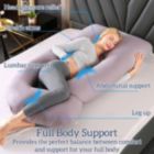 Alternate image 1 for Stock Preferred 70x180cm J-Shape Body Pillow Belly Contoured in Gray