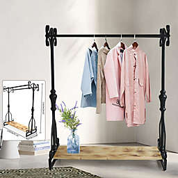 Kitcheniva Metal Freestanding Garment Rack Clothes Display Stand For Living Room