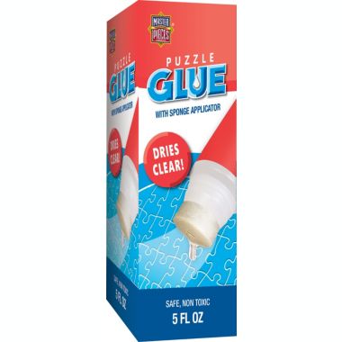 MasterPieces - Puzzle Glue with Sponge Applicator, 5oz - Clear. View a larger version of this product image.