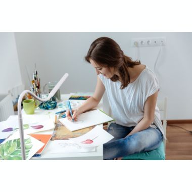 Daylight UnoLamp Floor - UN1430 - LED - Adjustable Brightness - 1,145 LUX at 12 inches. View a larger version of this product image.