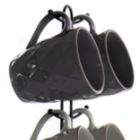 Alternate image 1 for Elama Diamond Waves 6-Piece 12 oz. Mug Set with Stand, Assorted Colors