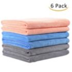 Alternate image 0 for Infinity Merch Large Microfiber Bath Towel in 6-Pieces Coral, Blue & Gray