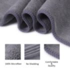 Alternate image 2 for Infinity Merch Large Microfiber Bath Towel in 6-Pieces Coral, Blue & Gray