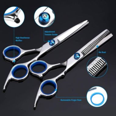 Stock Preferred Professional Hair Cutting Thinning Scissors Barber Shears Hairdressing Salon Set. View a larger version of this product image.