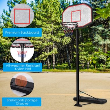 Slickblue 43 Inch Indoor/Outdoor Height Adjustable Basketball Hoop. View a larger version of this product image.