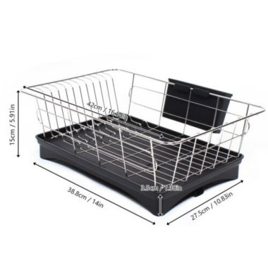 Kitcheniva Kitchen Dish Cup Drying Rack Stainless Steel Sink Dish. View a larger version of this product image.