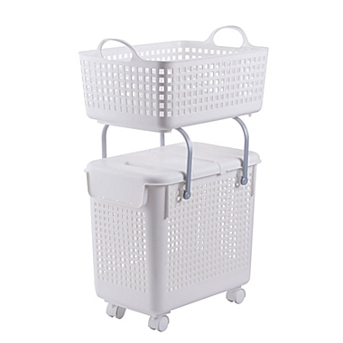 HANAMYA  HANAMYA Japanese Style 2-in-1 Laundry Hamper and Basket Set. View a larger version of this product image.