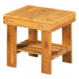 Inq Boutique New Children Bench Bamboo Stool bathroom living room Foot Rest Stool Wood Color