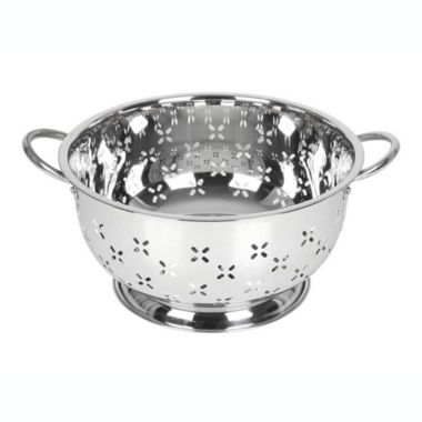 Lindy's 8 Qt Home Stainless Steel Colander with Handles for Straining, Steaming, Draining and Rinsing. View a larger version of this product image.