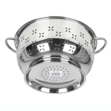 Lindy's 8 Qt Home Stainless Steel Colander with Handles for Straining, Steaming, Draining and Rinsing. View a larger version of this product image.