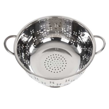 Lindy's 8 Qt Home Stainless Steel Colander with Handles for Straining, Steaming, Draining and Rinsing. View a larger version of this product image.