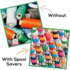 Alternate image 2 for JumblCrafts 100 Pcs. Thread Spool Savers for Sewing/Embroidery Threads - Flexible Spool Huggers