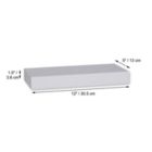 Alternate image 1 for ITY International - Mini Individual Wooden Floating Shelf, 12" x 5.1" x 1.5",White