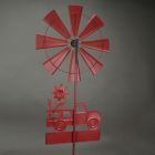 Alternate image 2 for Direct International Farmhouse Style Red Farm Truck Windmill Spinner Welcome Garden Stake 72 Inches Outdoor Décor